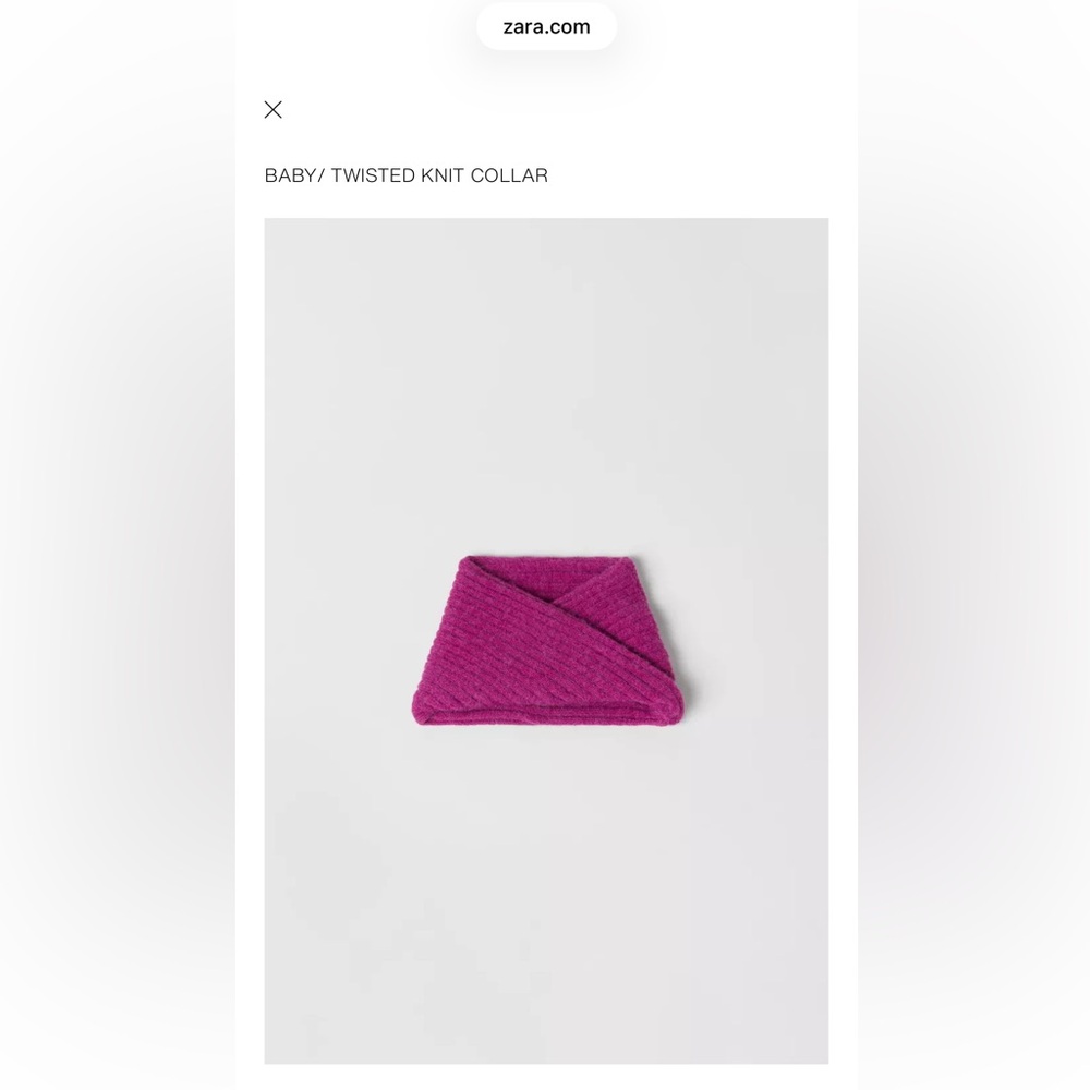 Zara Fuchsia Knit Scarf